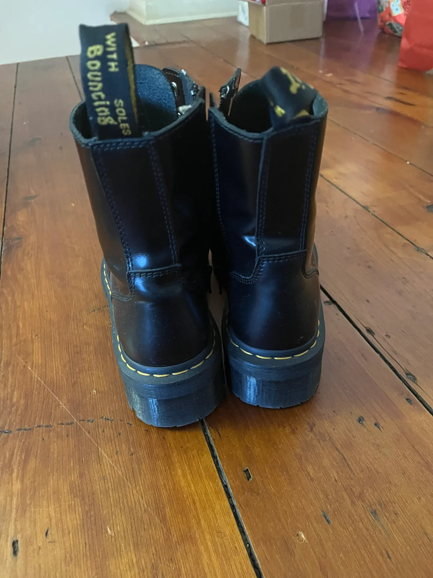 Dr. Martens Black Platform Doc Martens - Image 3