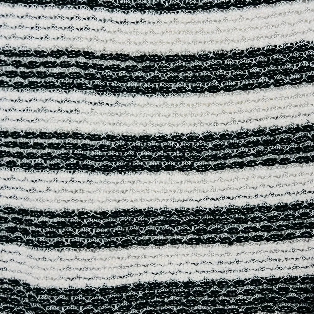 Feather Light Crew Sweater Black White Stripe Size XXL - Image 10