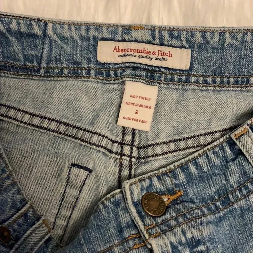 Women’s Abercrombie distressed jean short cutoffs 2 - Image 2