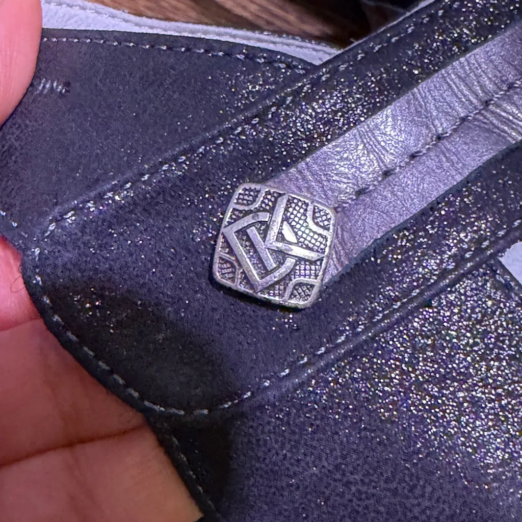 Women's black and silver Dorking low heel shoes size 40 - Image 4