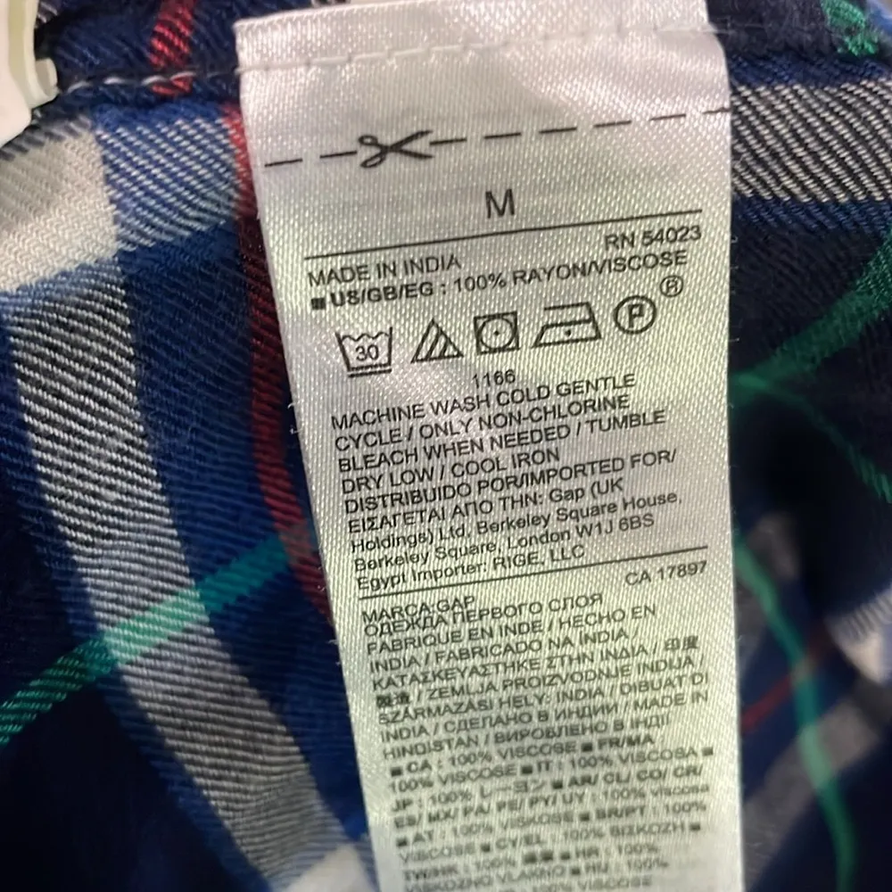 Gap Pendleton Plaid Shirtdress medium - Image 10