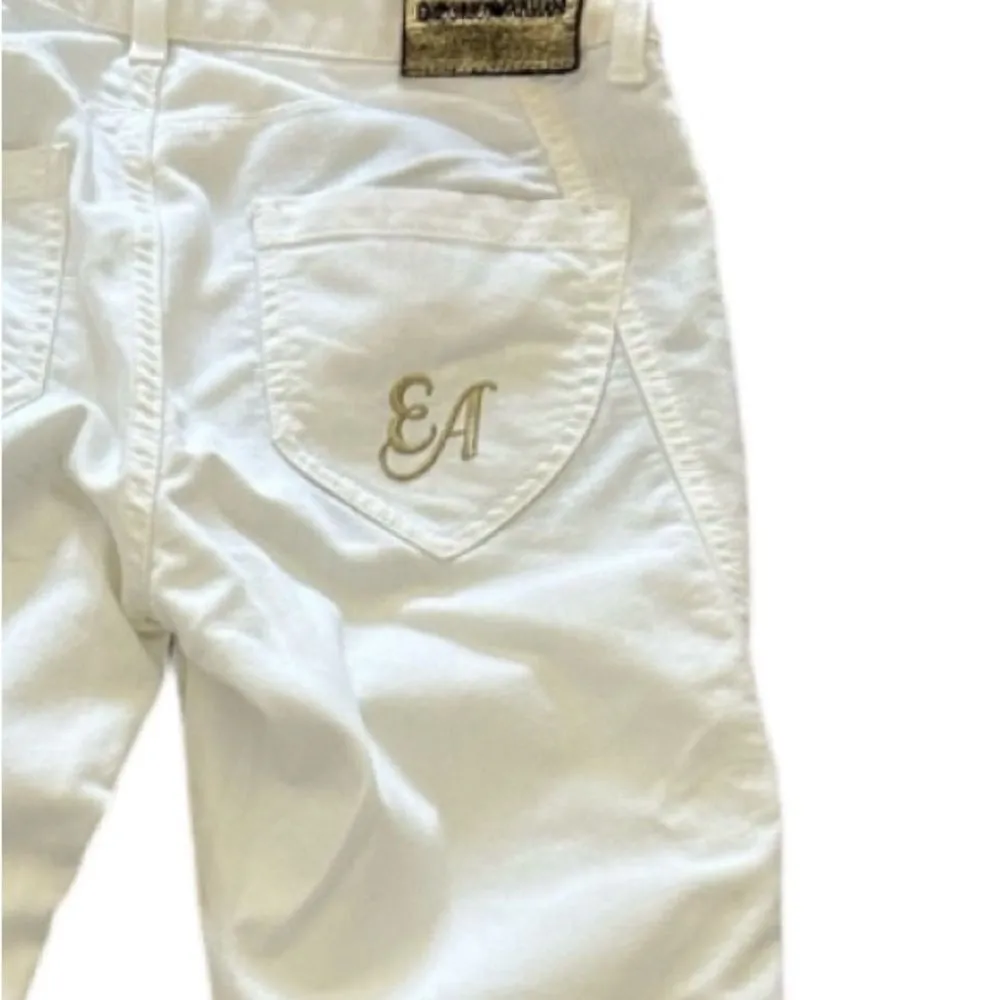 Emporio Armani White New Sabrina Skinny Jeans Designer Size 28 - Image 3