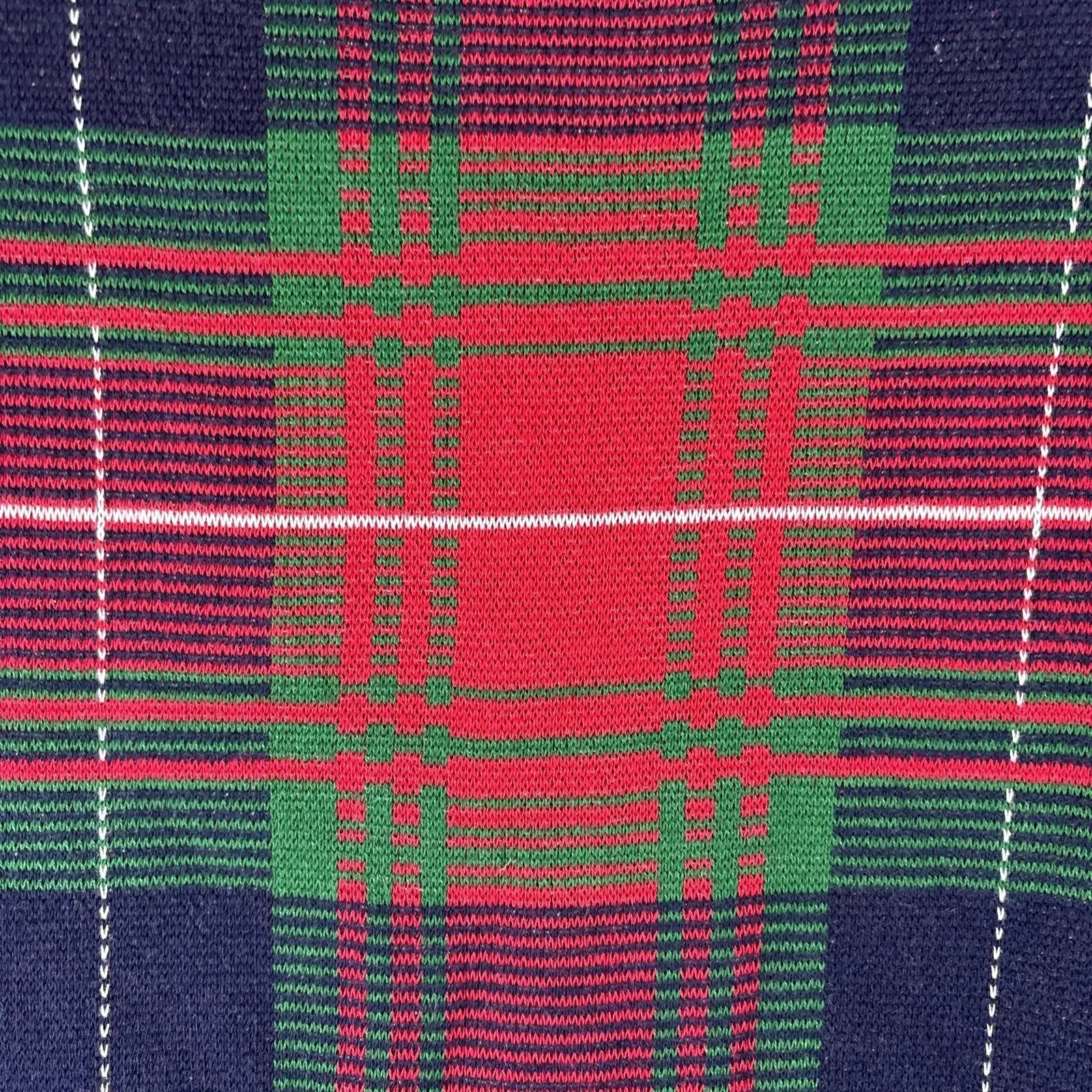 Tommy Hilfiger Womens Sweater Dress Sz S Red Holiday Plaid Short Sleeve Logo - Image 5