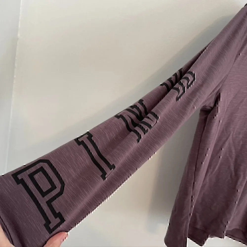 PINK VS VICTORIA'S SECRET Purple 1/4 Zip Lightweight Pullover Hoodie Sweatshirt - Image 7