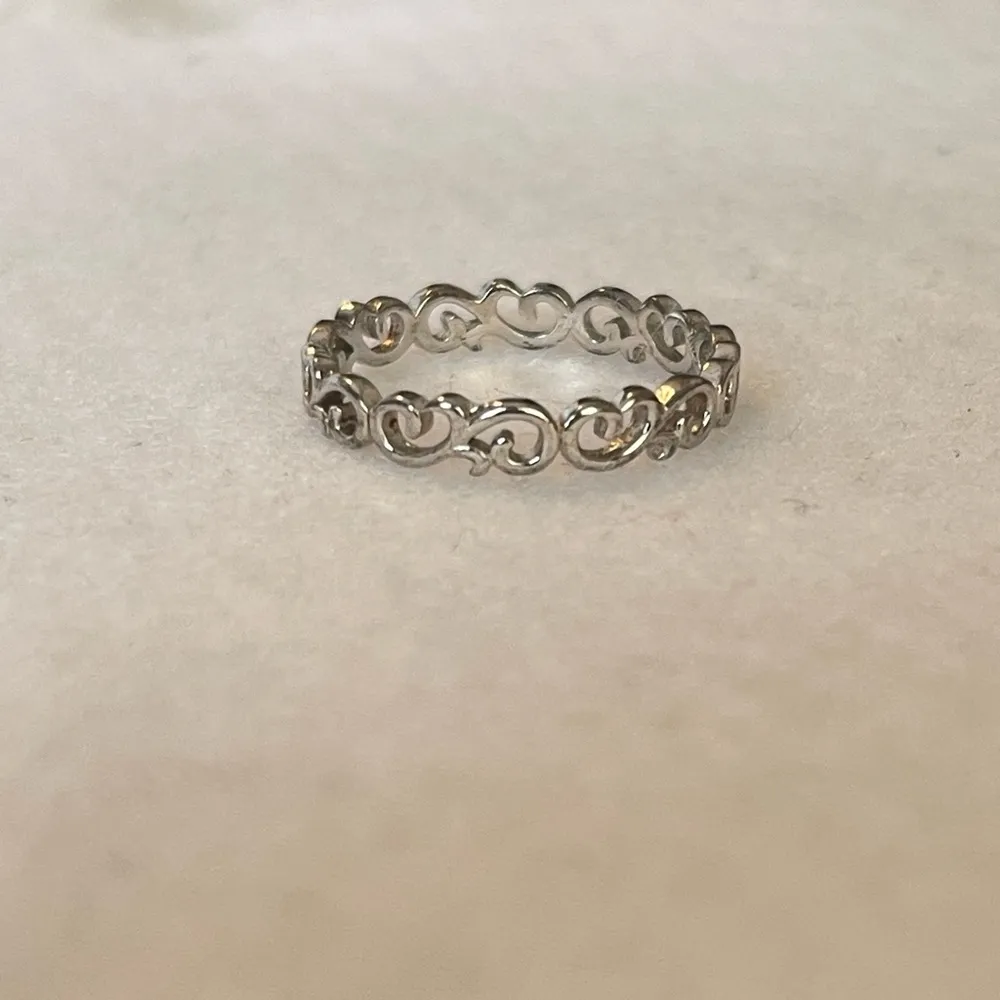 Sterling Silver Band Twist Ring Size 10.75 Dainty - Image 3