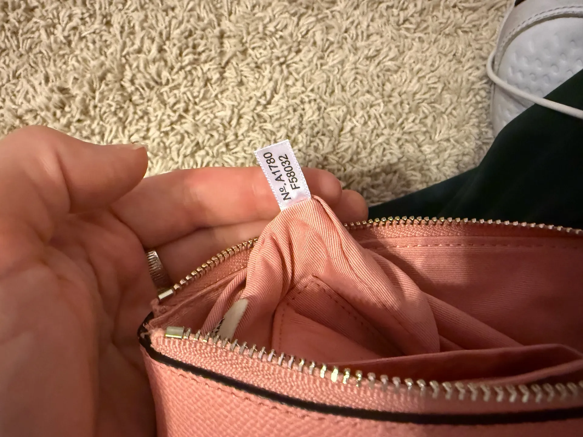 Pink Coach Wristlet Wallet - Image 4