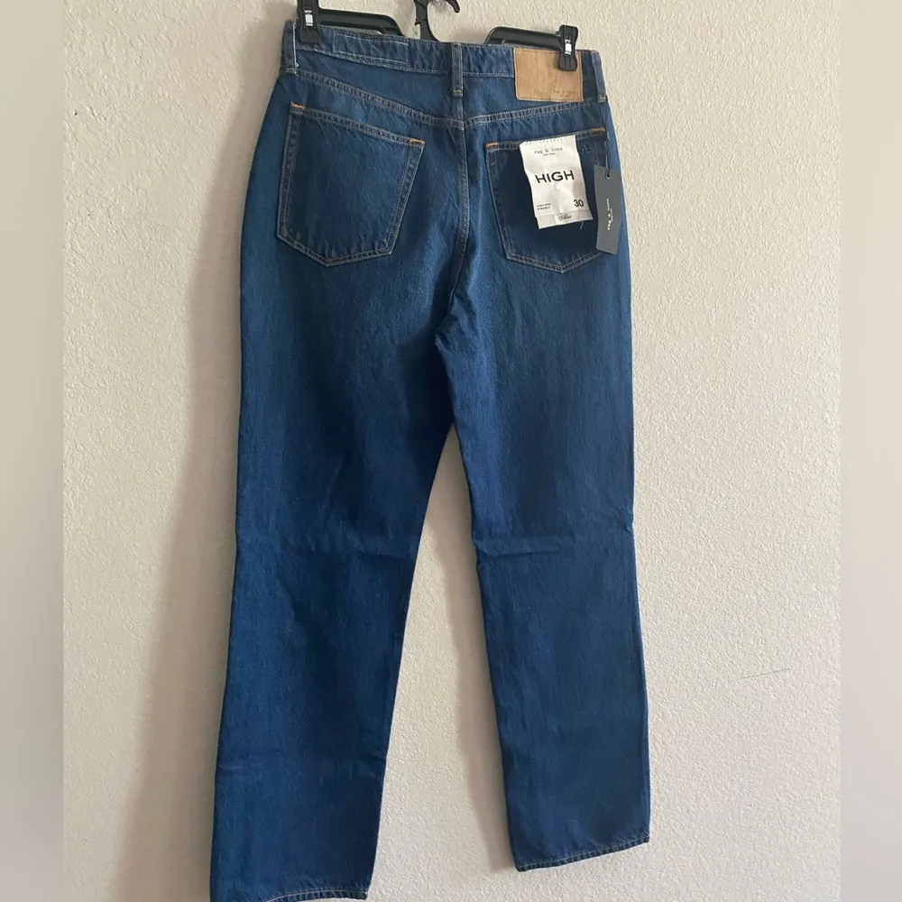 Rag & Bone NWT Women’s Alex High Rise Straight Jeans Size 30 High Waist - Image 8