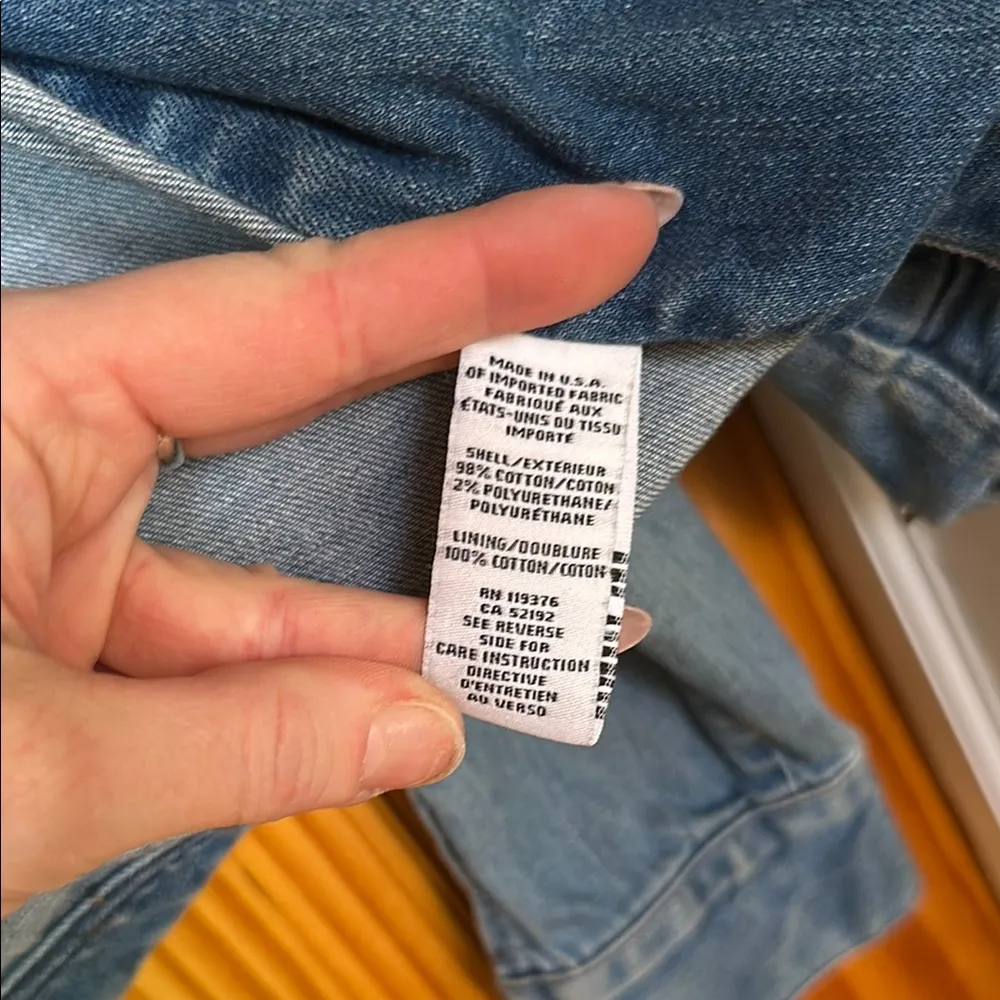 Helmut Lang Blue Jean Jacket with Moto Style and Asymmetrical Zipper - Image 4