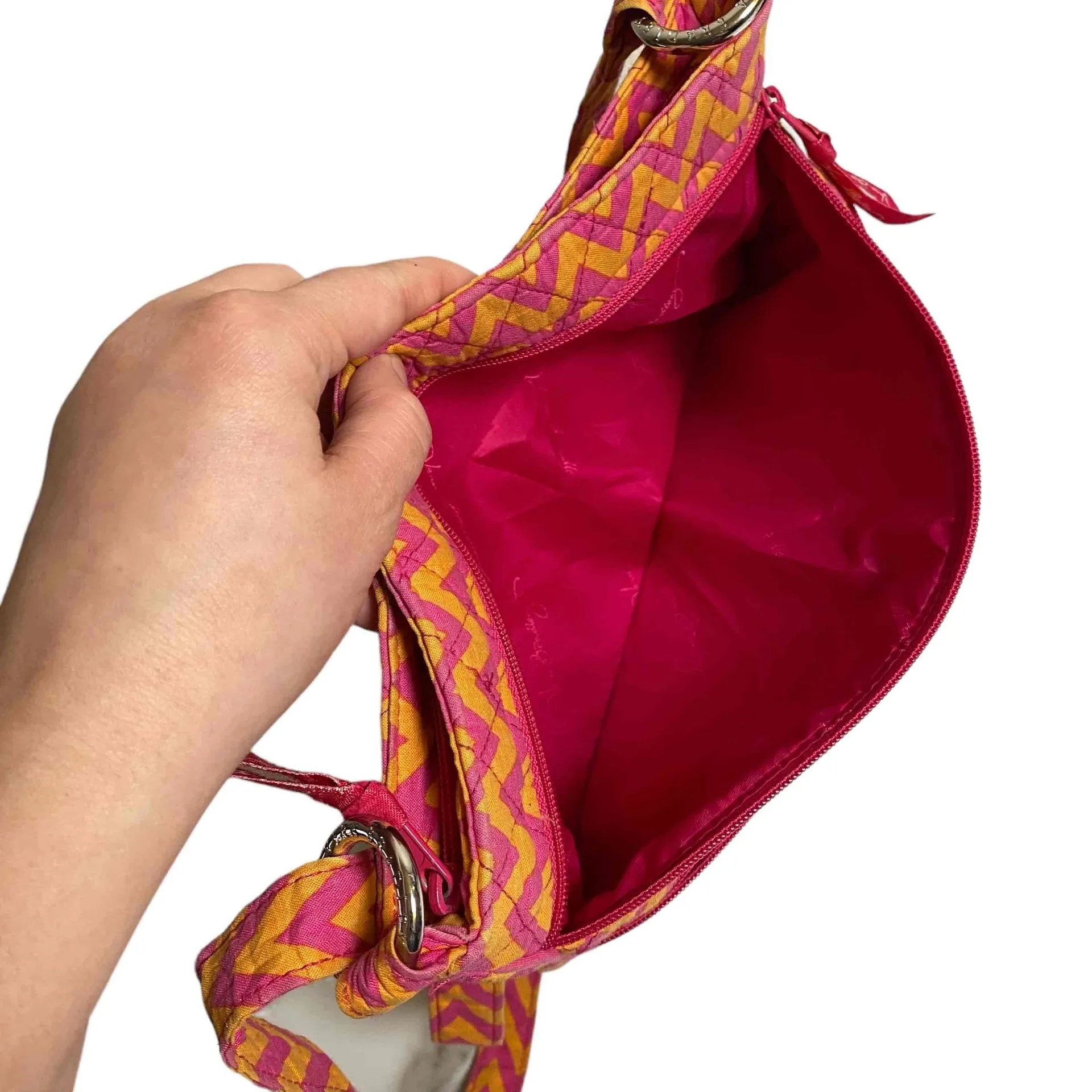 Vera Bradley Quilted Adjustable Strap Hipster Ziggy‎ Zag Crossbody Handbag - Image 6