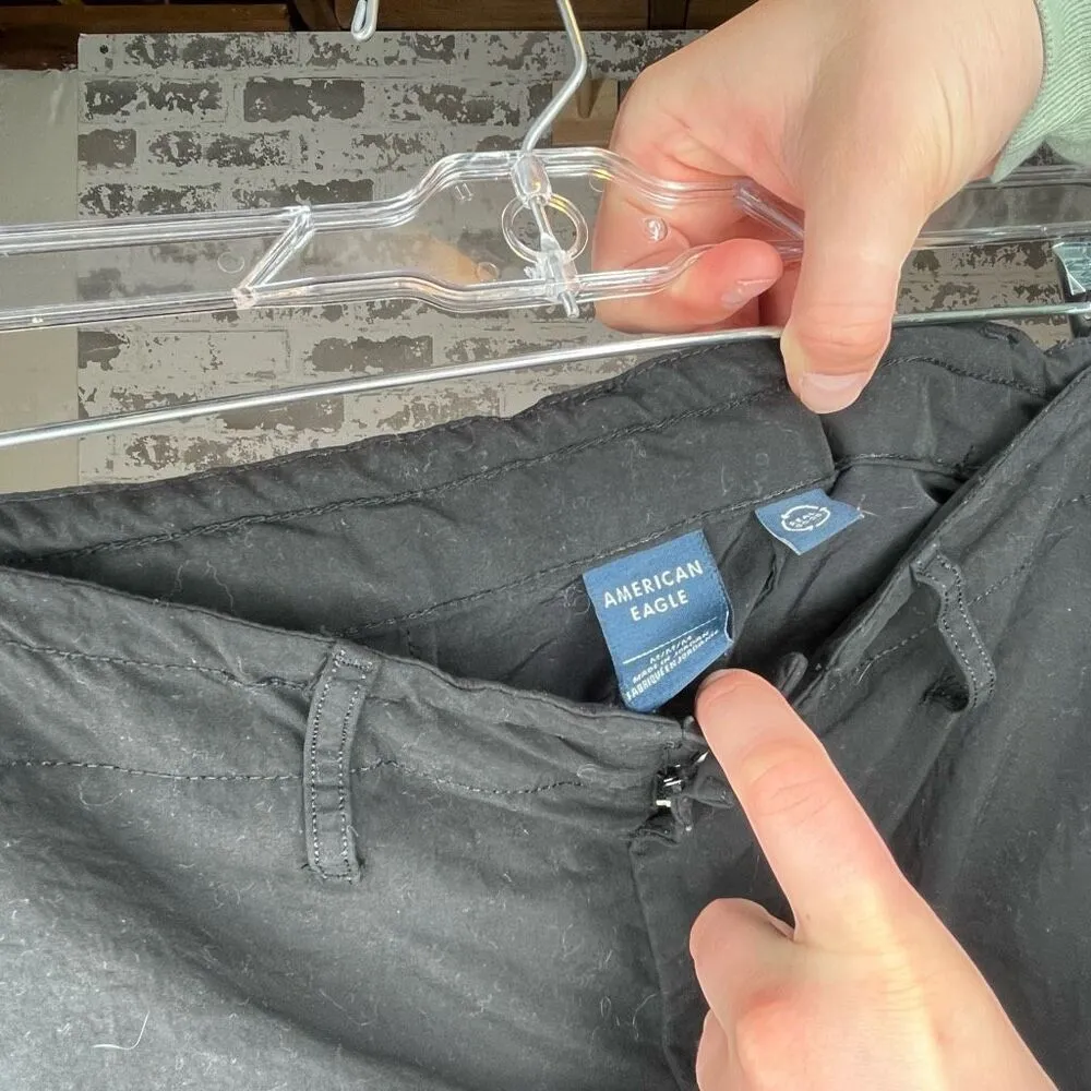 American Eagle | women black parachute pants - Image 2