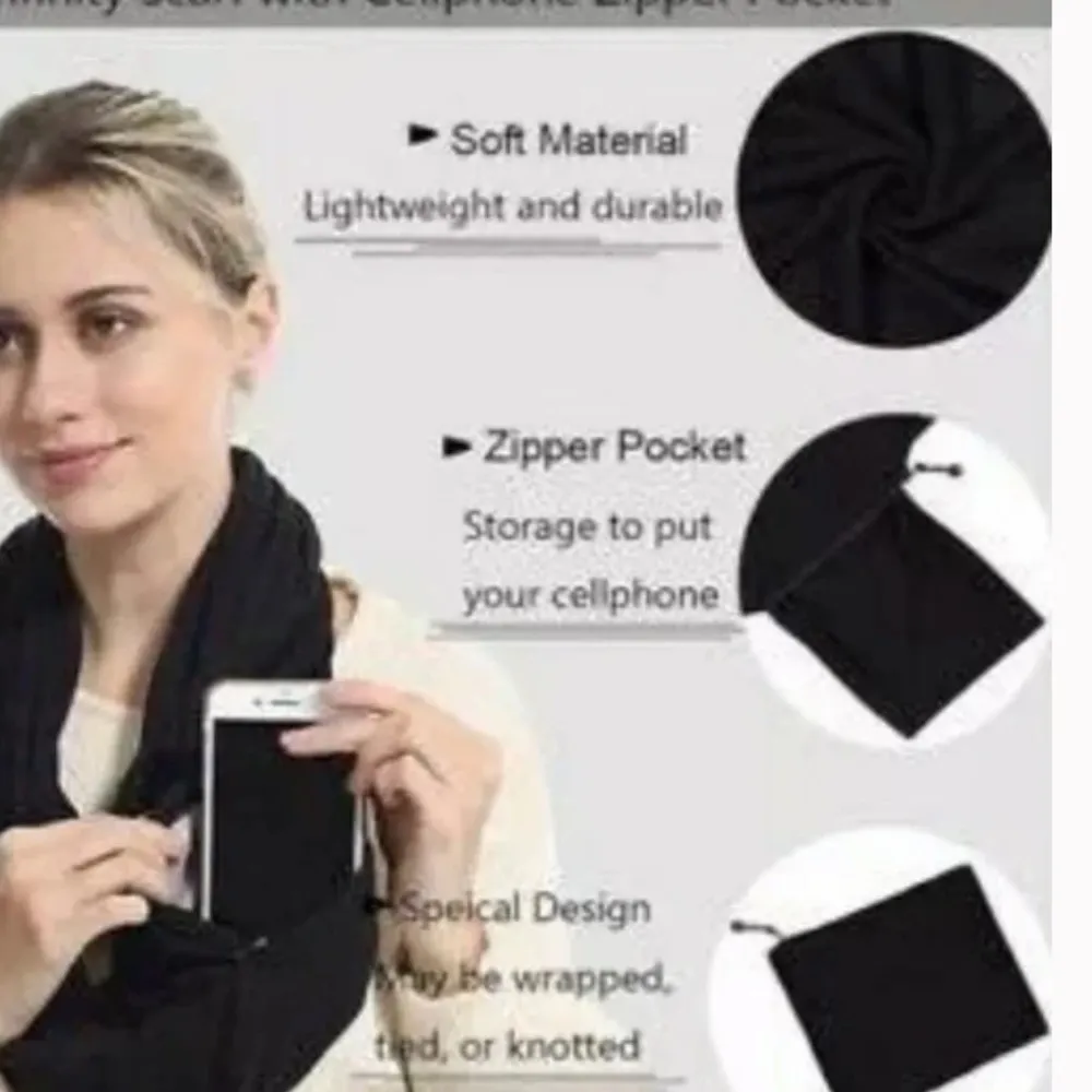 Beyond Yoga Infinity Scarf Gray Lightweight Stretchy - Image 3