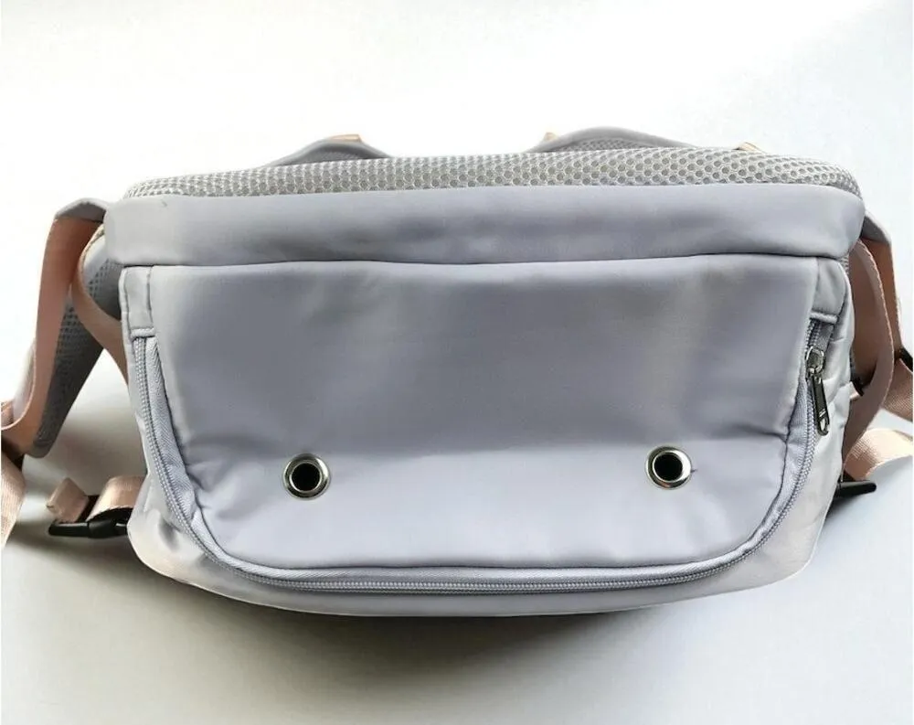 Travel Carry On Backpack 18.5" Purple/Pink USB Port Laptop Shoe Comp TSA Travel Purple - Image 8