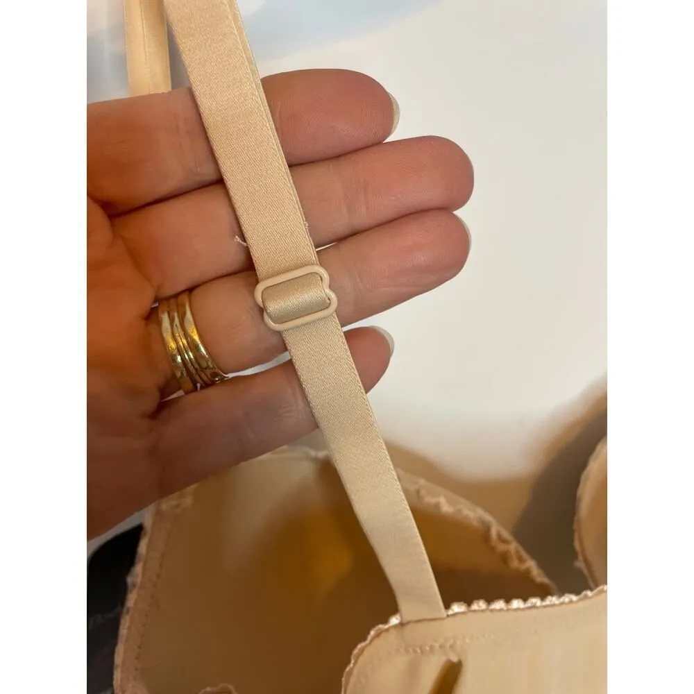 Body Beautiful Womens Size Small Shapewear Bodysuit Tan Nude Lace Adjustable NWT - Image 7