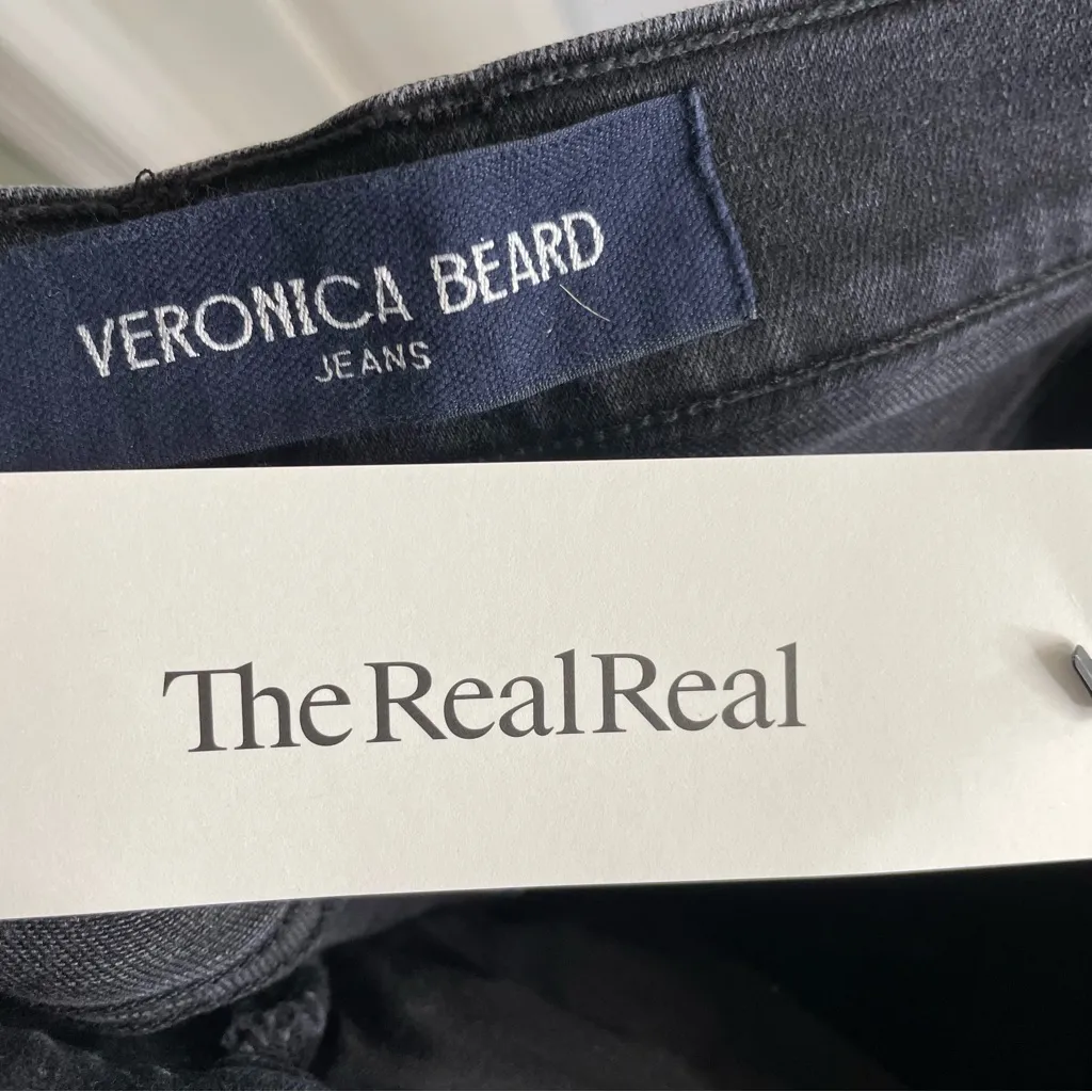 Veronica Beard Women's Black Jeans Beverly Skinny Flare High Rise Size 25 - Image 3