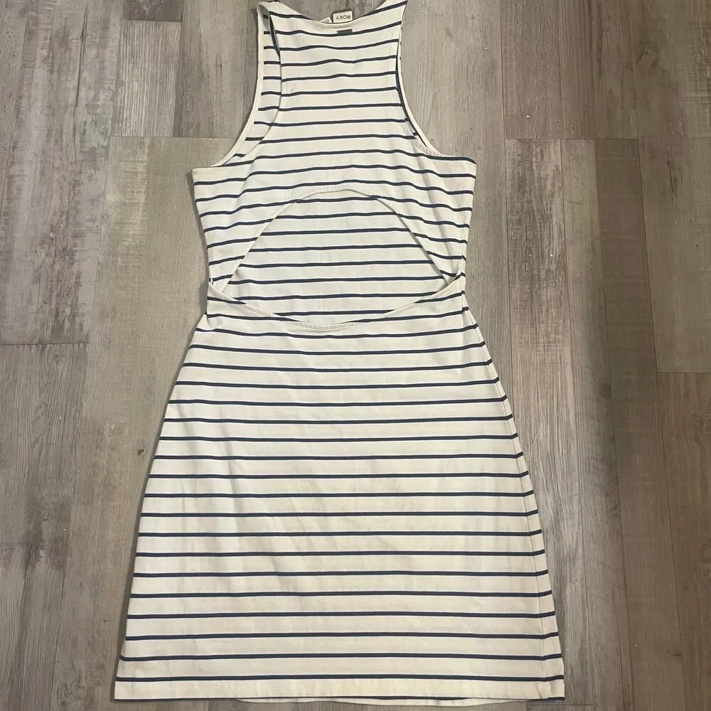 Roxy Junior's Ano Nuevo 2 Dress, Marshmallow Signature, stretch back out Sz Lrg - Image 12