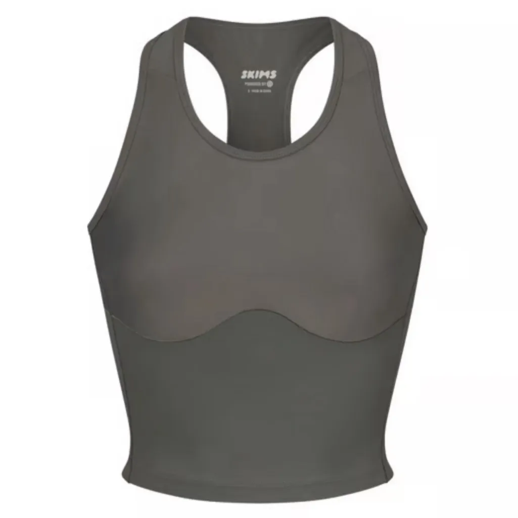 SKIMS Performance Racerback Tank Gunmetal - Image 10