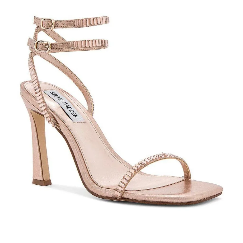 Steve Madden Womens Thierry High Heel in Rose Gold 9 with box Rhinestones - Image 5