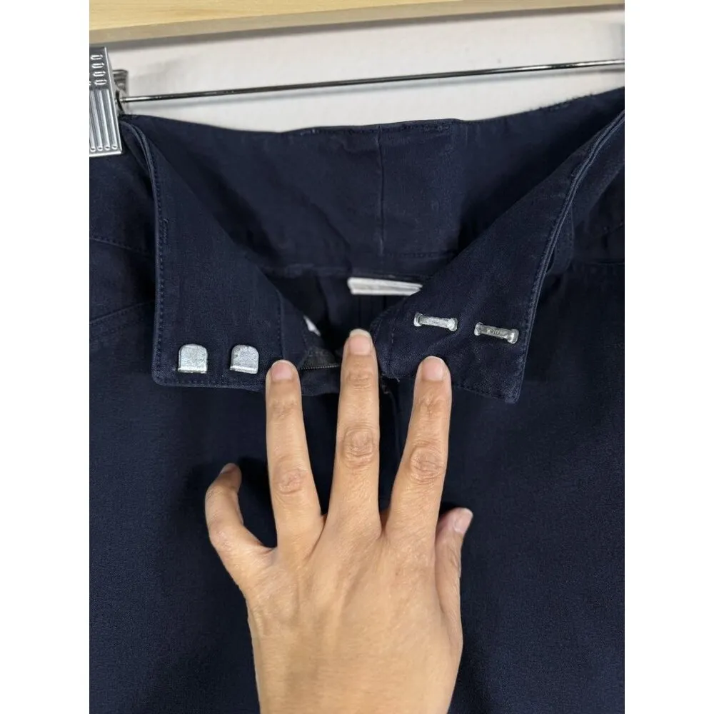 Equine Couture Horse Riding Schooling Breech Navy Embroidered Women’s 30 Pants - Image 6