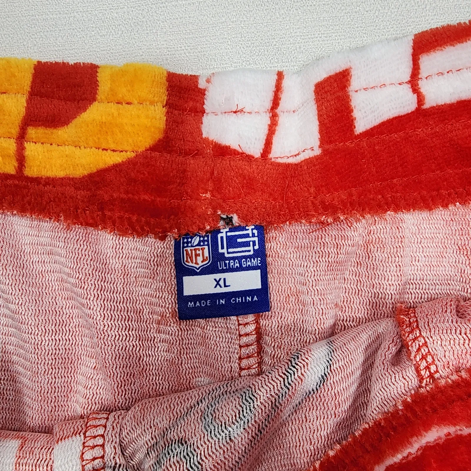 Kansas city chief fleeced pajamas shorts women's XL NWT - Image 2