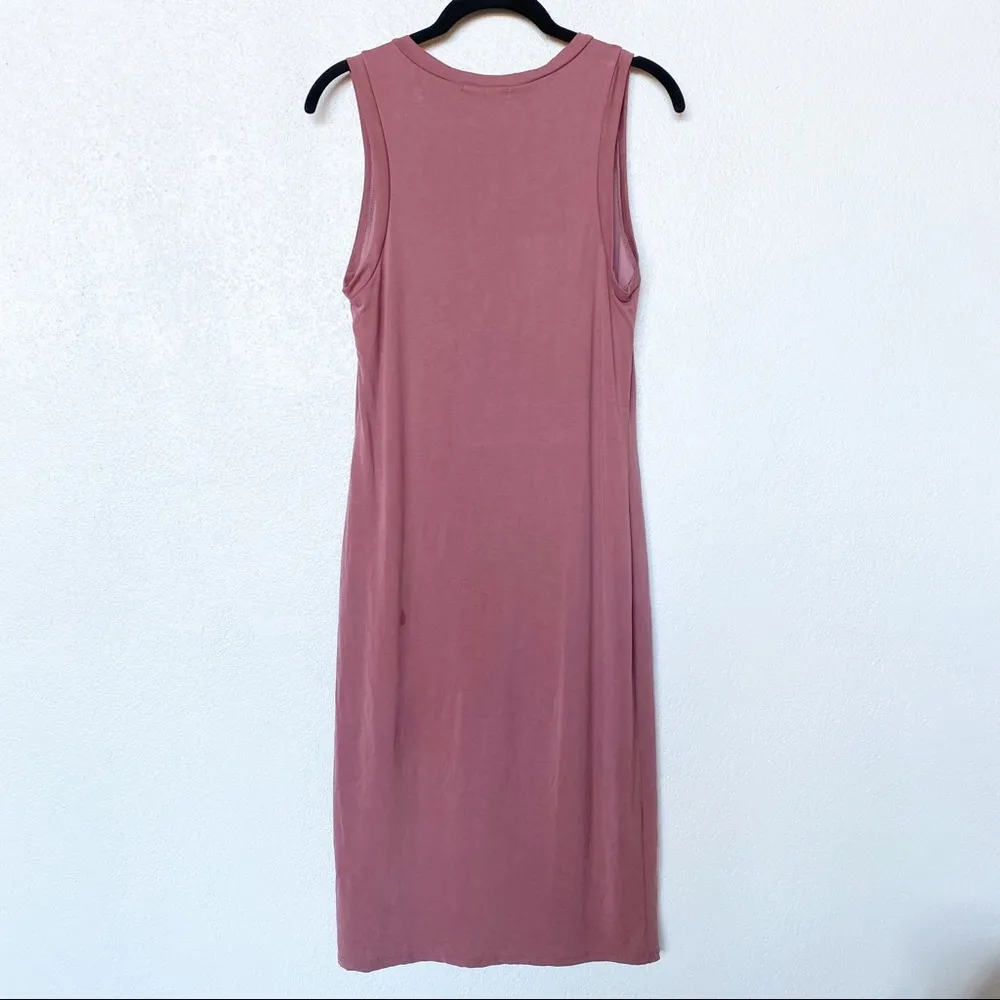 Mikey & Joey Crewneck Sleeveless Dress Mauve Size Large - Image 9