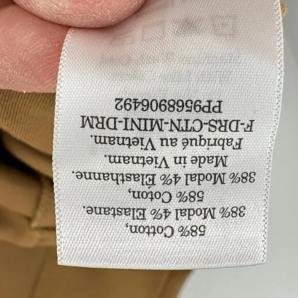 Everlane Womens Sleeveless The Dream 90s‎ Shift Dress Classic Camel Brown Career - Image 6