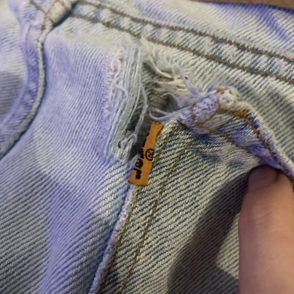 Vintage 90s Orange Tab Distressed Levi’s 550 Jeans Size 36 X 32 Relaxed Fit - Image 10