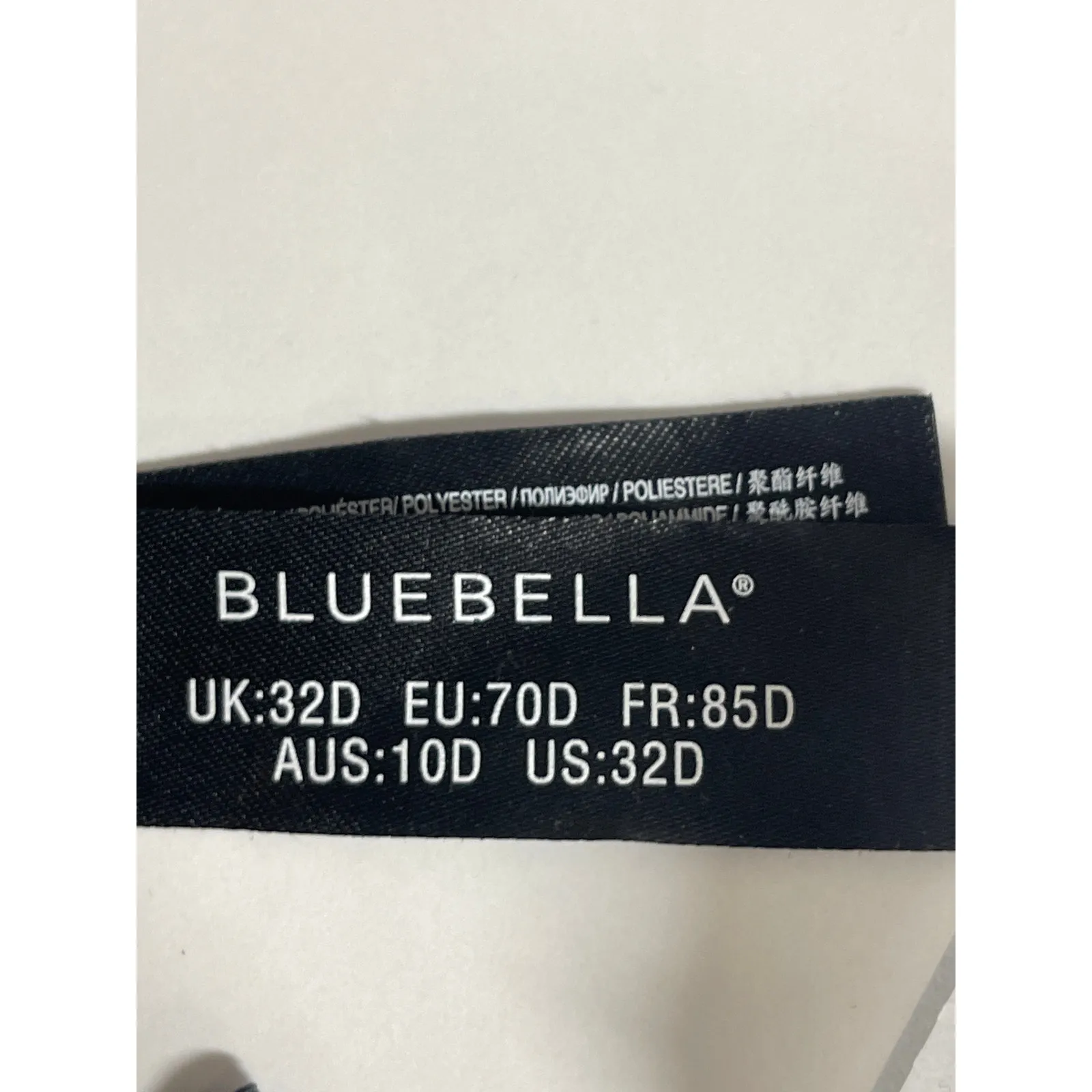 Bluebella Nikita Black Floral Embroidery Sleeveless Strappy Bra Lingerie Sz 32D - Image 4