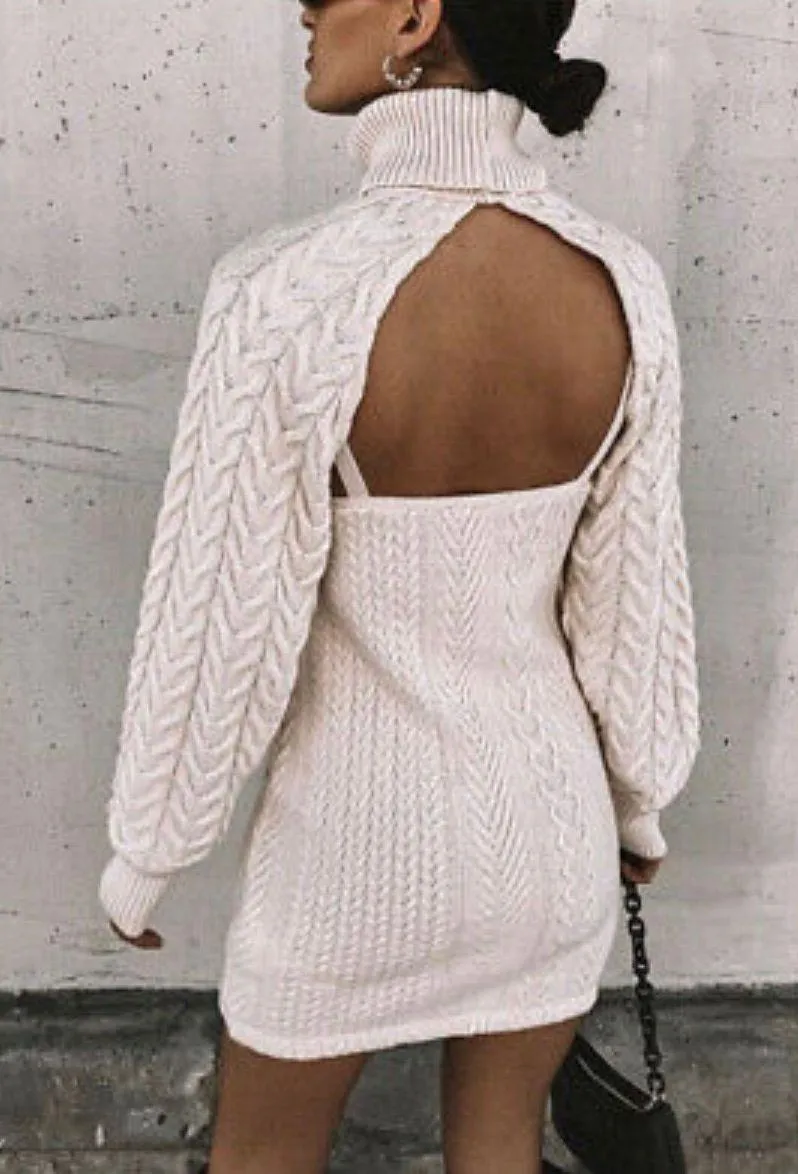 CABLE KNIT DRESS - Image 4
