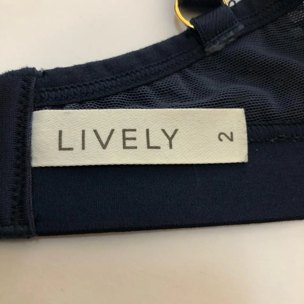 Lively Floral Lace Busty Bralette Blue Size 36 E / DD - Image 8