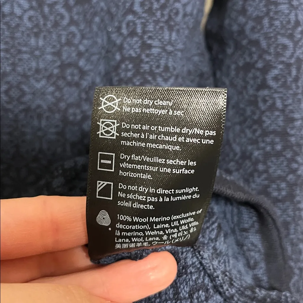 NWT Dale of Norway Otelie Feminine Navy Marine Night Blue Wool Cardigan Jacket M Size M - Image 8