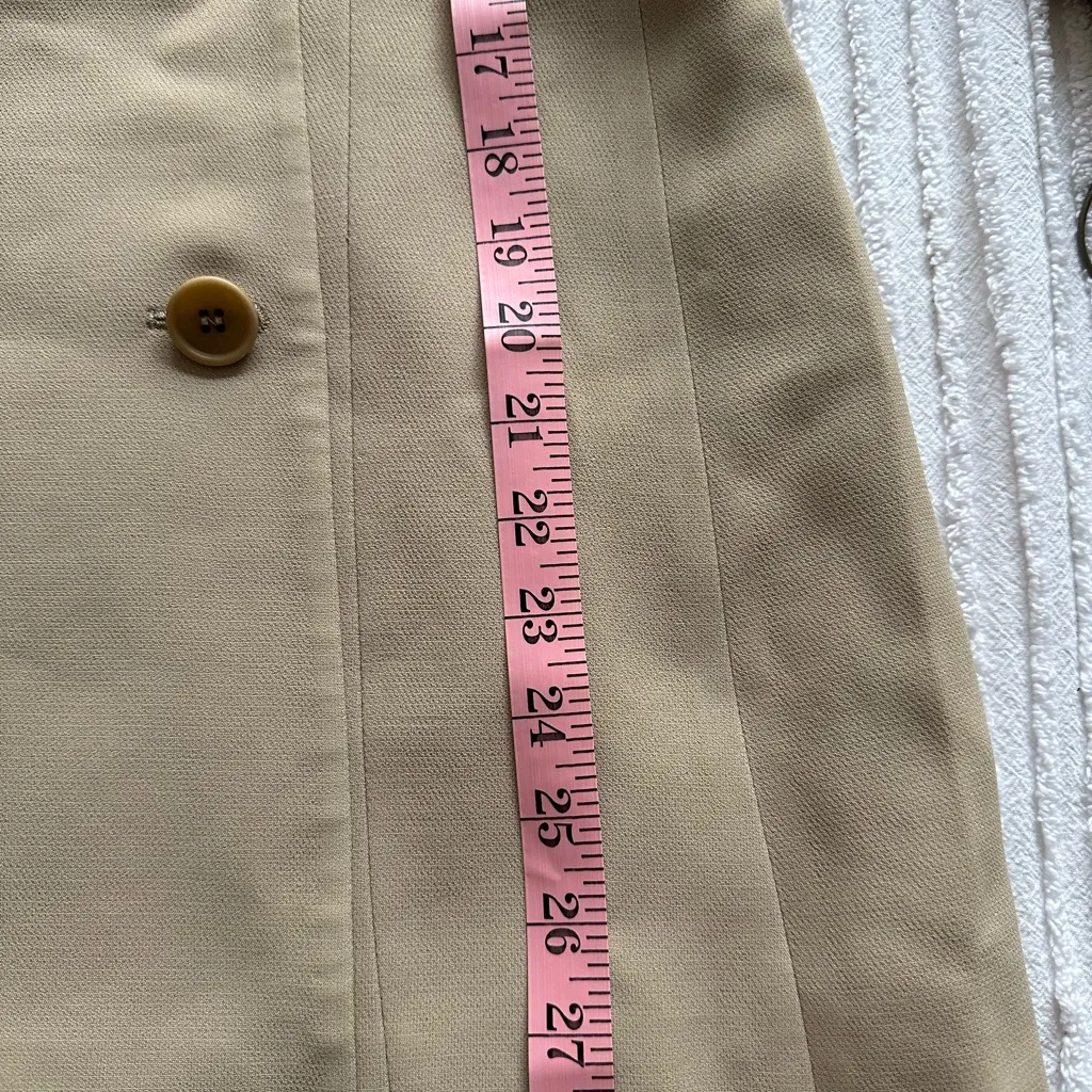 Vintage Emporio Armani Double-Breasted Blazer - Beige - size 38/XS - Image 10