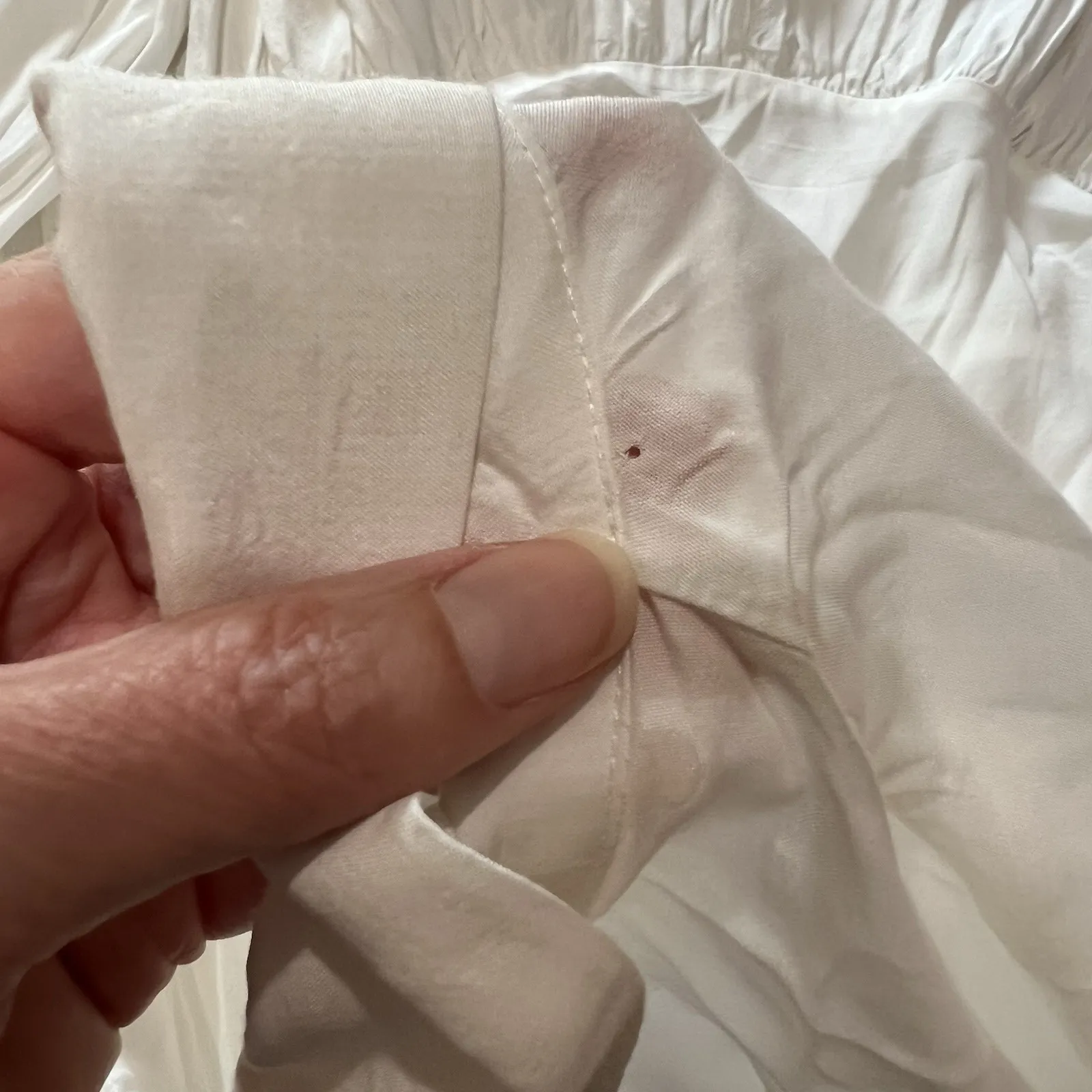 A Mente White High Low Blouse Peasant Poet Victorian‎ Romantic - Image 9