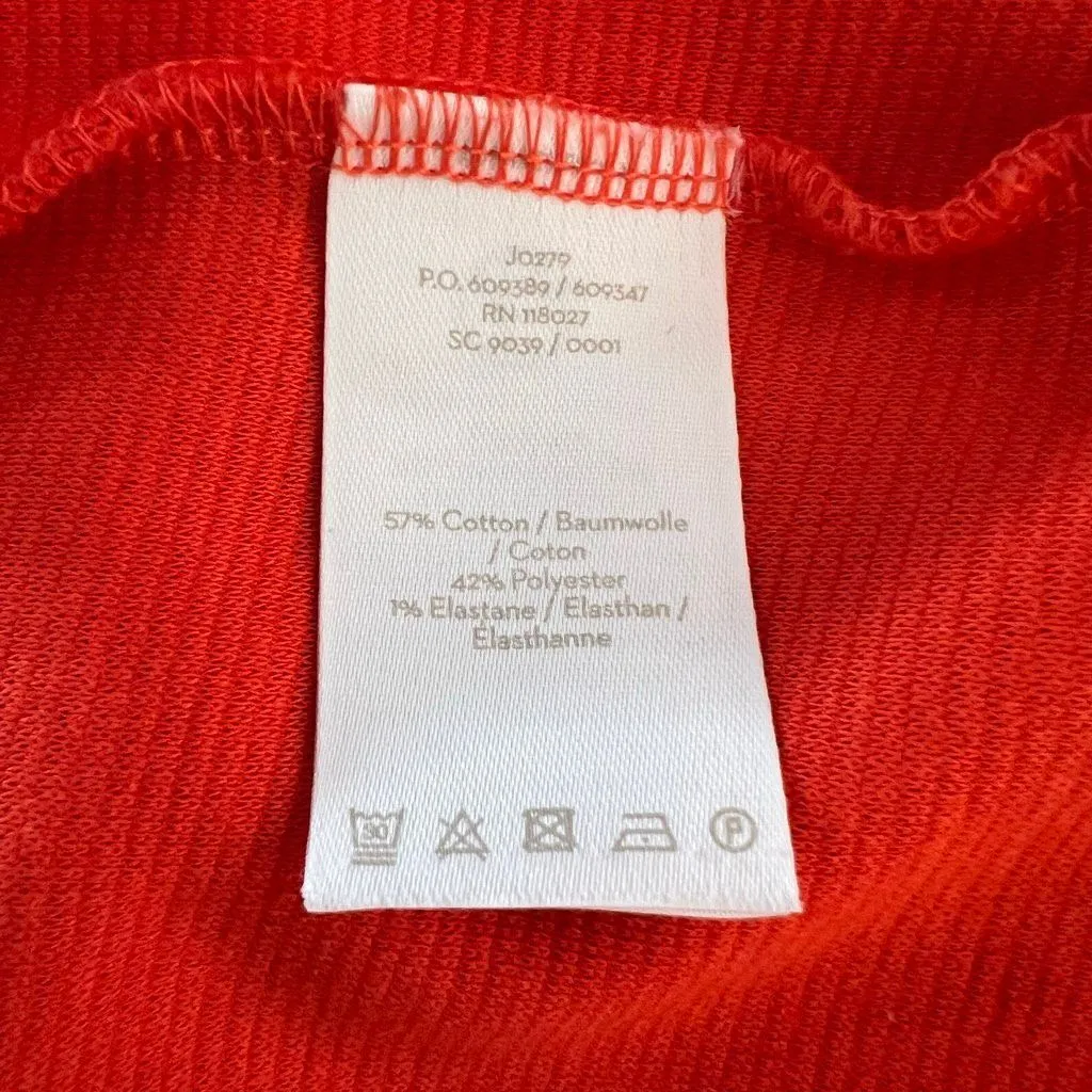 Boden Orange Jewel Neck 3/4 Sleeve Textured Pullover Sheath Dress Size 4R - Image 10