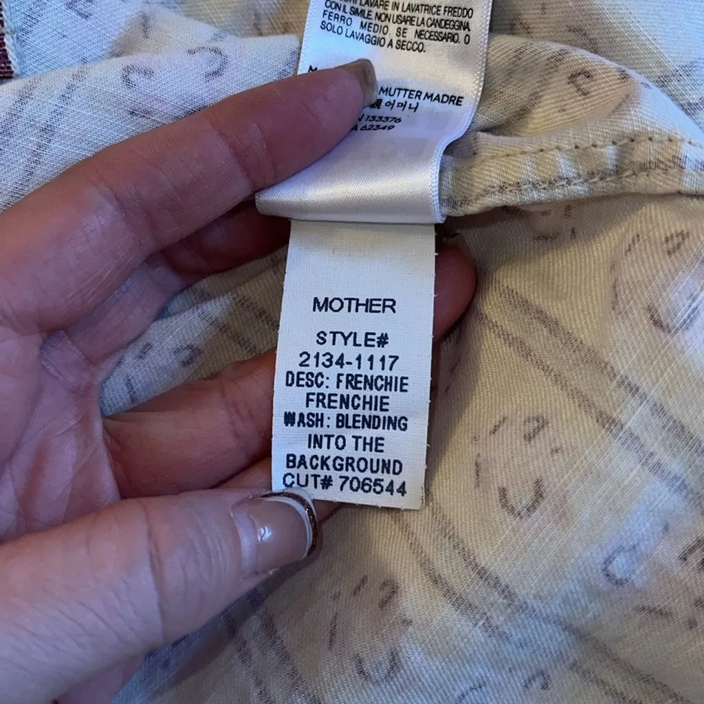 Mother Frenchie Shirt Blending‎ Into the Background Floral Size S NWOT Purple - Image 11