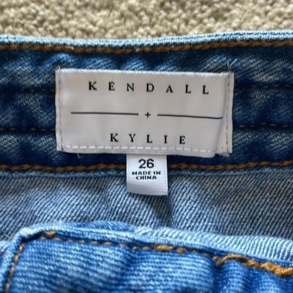 Kendall + Kylie‎ Braided High Waist Button Denim Skirt Size 26 - Image 6