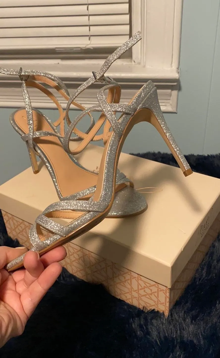 Silver Sparkly Heels - Image 4