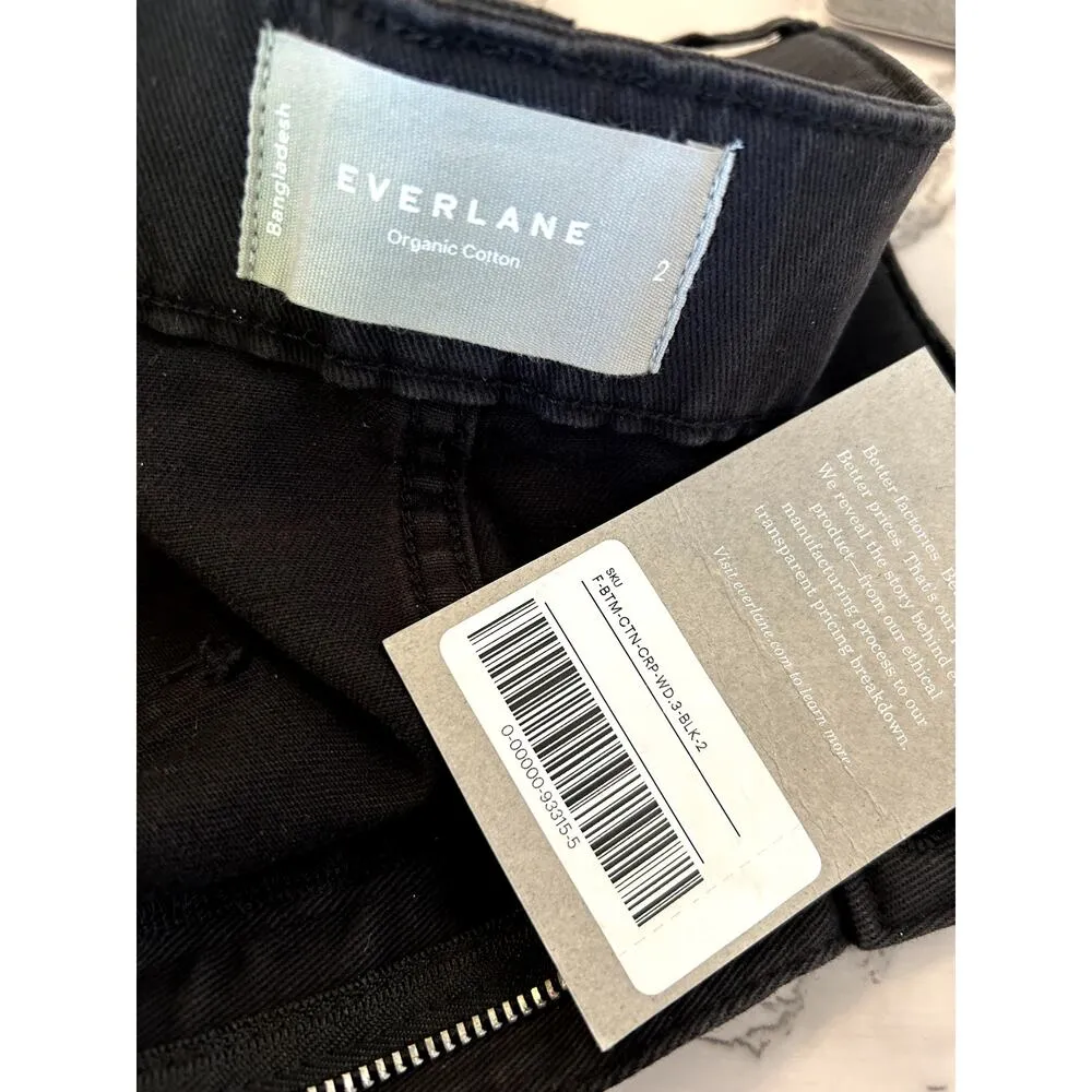 Everlane The Organic Wide-Leg Pant in Black 2 NWT - Image 8