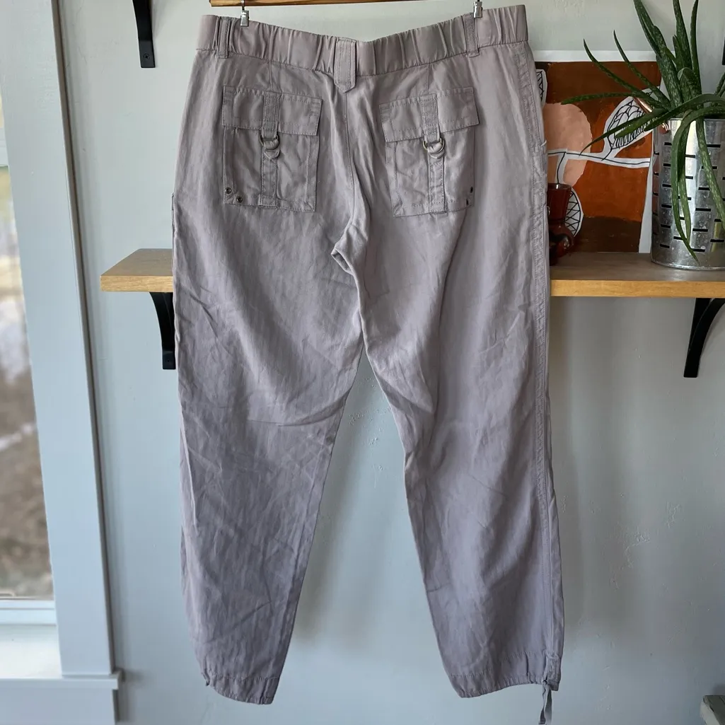 Vintage Y2K Juicy Couture Light Purple Low Rise Cargo Utility Jogger Pant Size 8 - Image 3