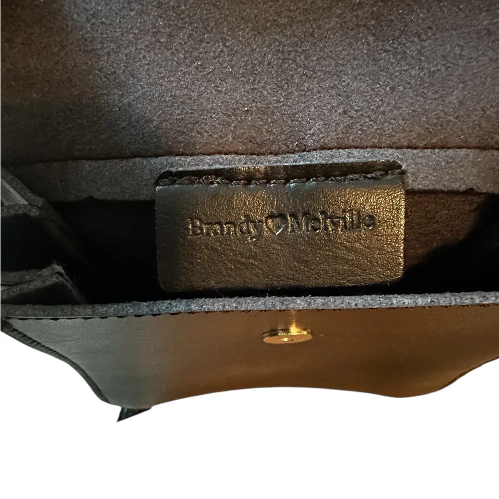 Brandy Melville Black Mini Horsebit Backpack Purse Bag Travel Casual One Size - Image 4