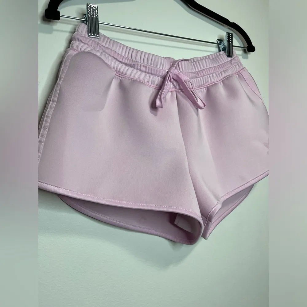 ADIDAS Drawstring Pink Shorts Satin 3 Stripe Women’s Sportswear Sz S. Like New! - Image 3