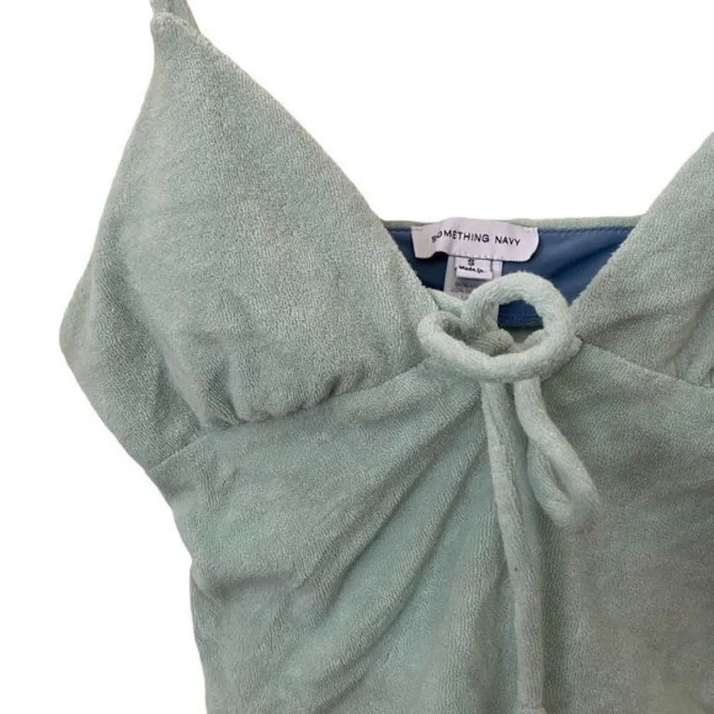 SOMETHING NAVY Hydrangea Tankini in Seafoam‎ - Image 3