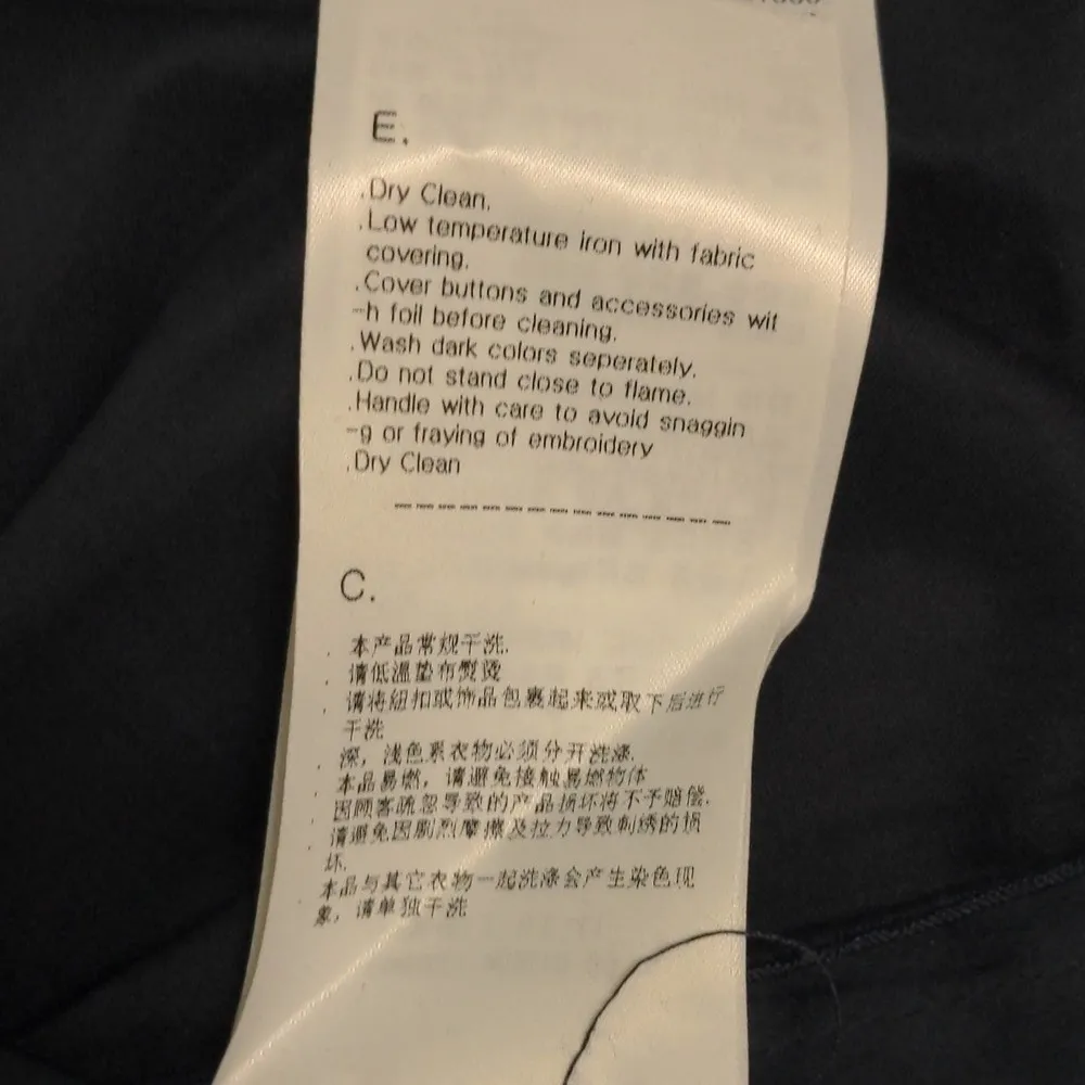 Obzee Womens Button Up Boyfriend Shirt Blue Long Sleeve Cuff Collar 2 Size M - Image 11