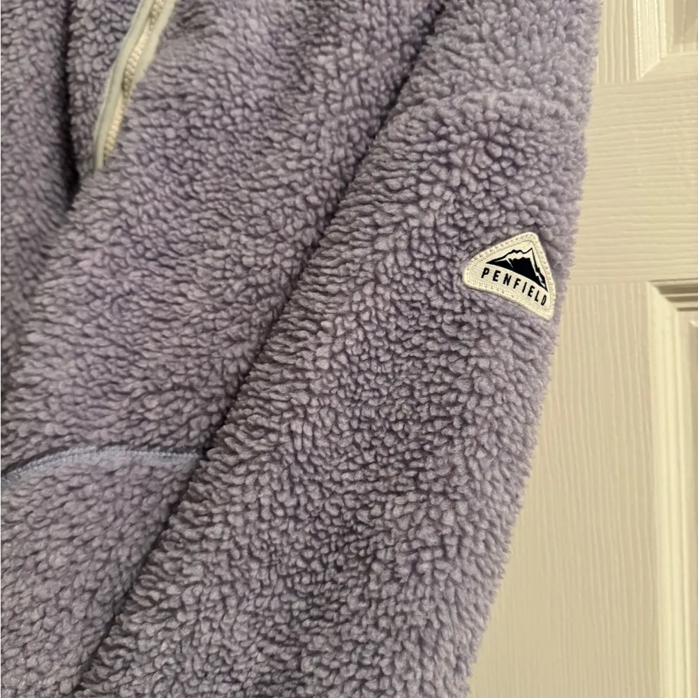 Madewell Penfield Lavender Cropped Fleece Jacket - Image 5