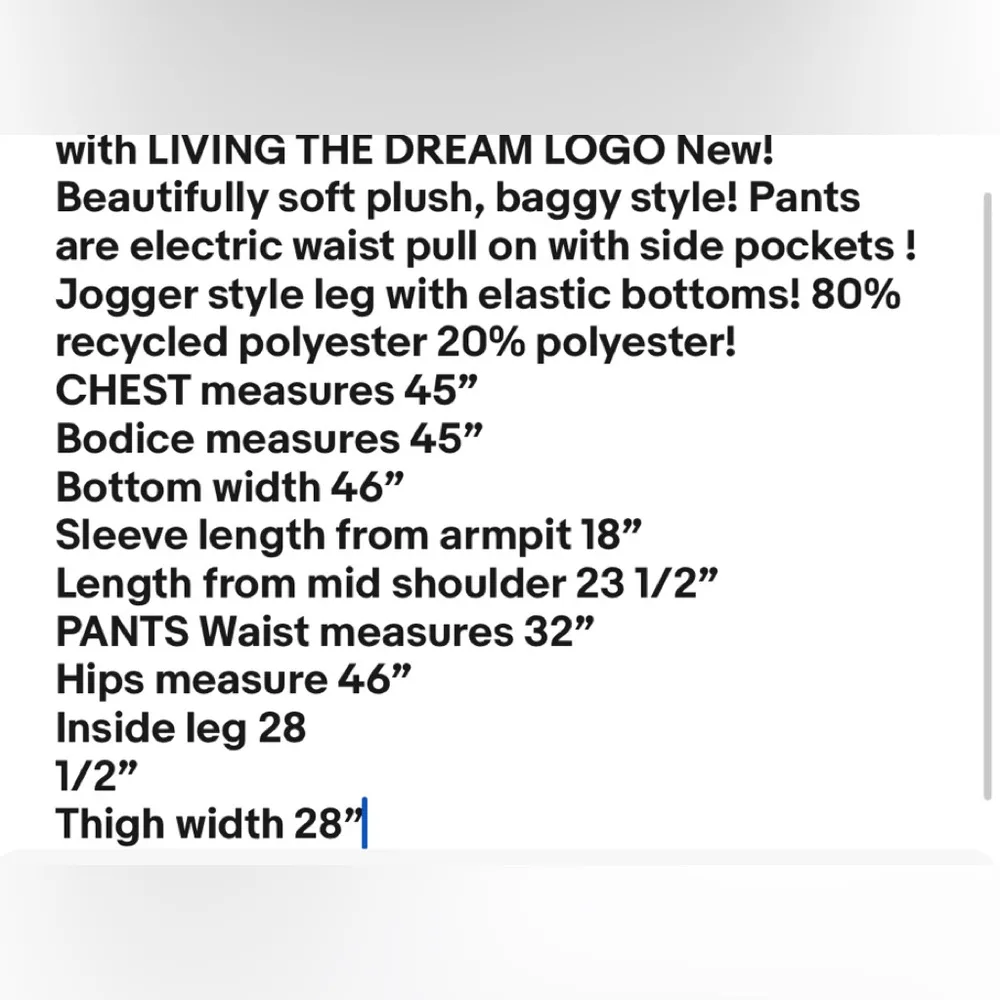 JOYSPUN Womens Plush PJ Set Size Medium 8 - Image 6