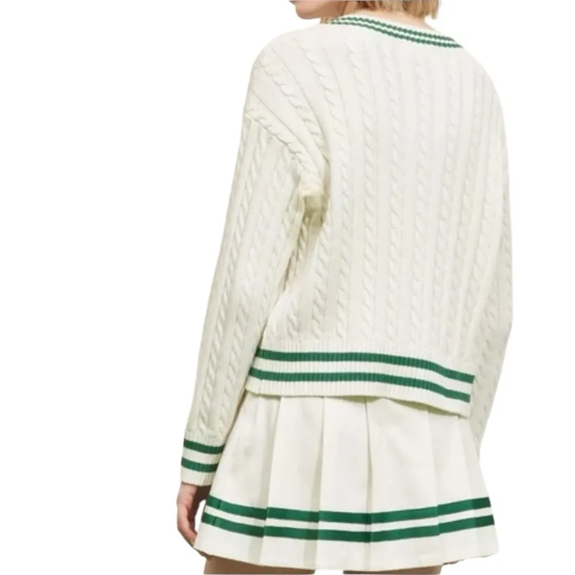 Prince Pickleball Cable Knit V - Image 2