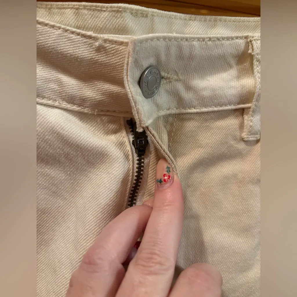 Pacsun Eco Tan Brown Paneled High rise Mom Jeans Ginger Panel Color Block 28 - Image 3