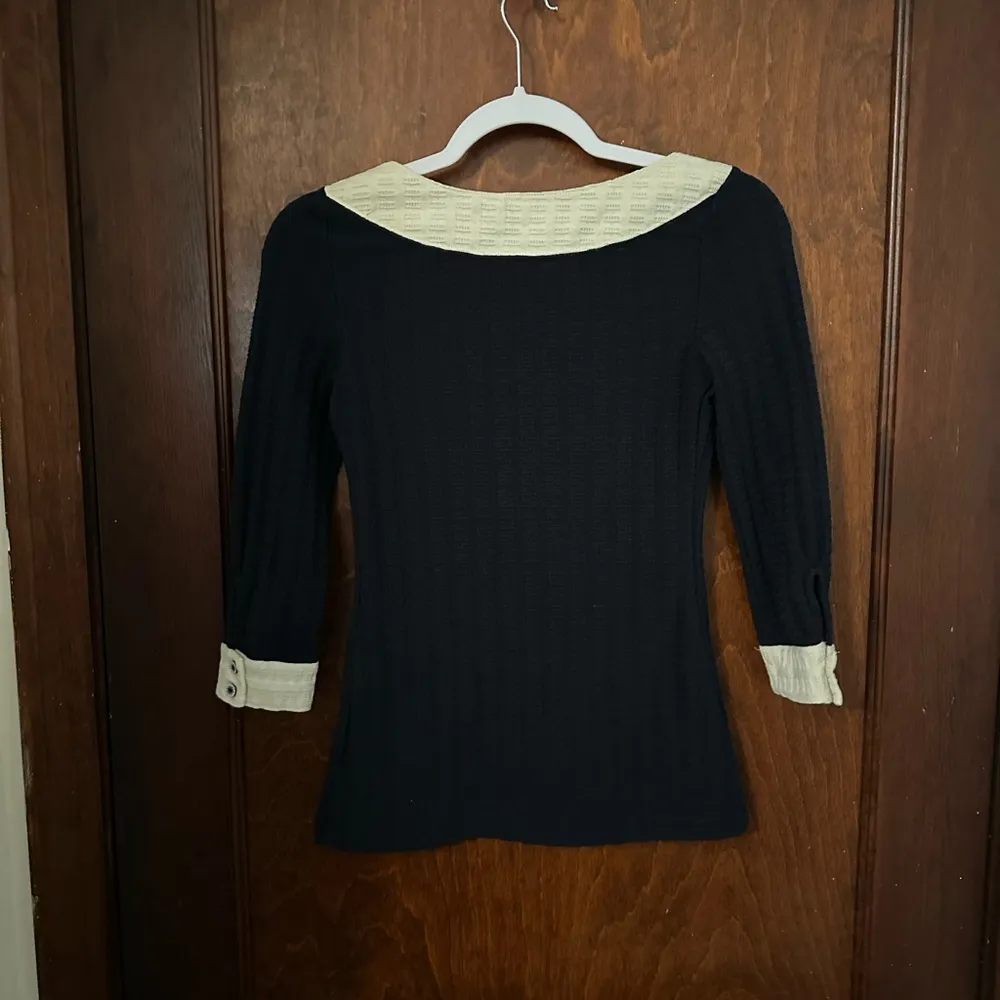 Anthropologie Pilcro & the Letterpress Ribboned Collar Top - Image 4