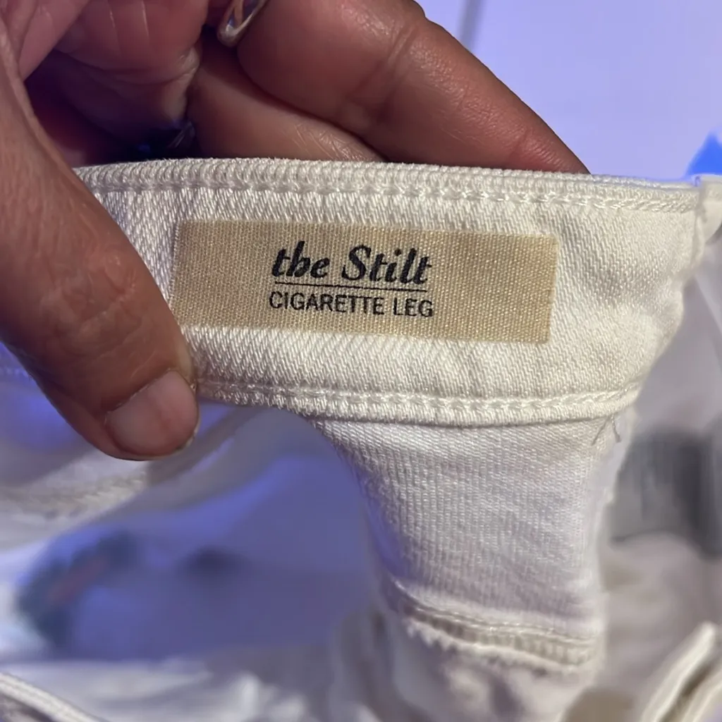 Ag Adriano Goldschmied stilt cigarette leg jeans
Tribal, embroidered 30R - Image 7