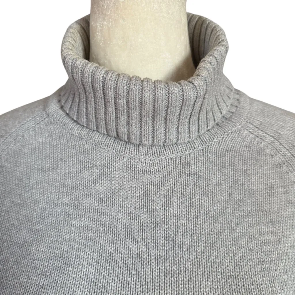 Jeanne Pierre light gray long sleeve turtleneck sweater women's size small - Image 5