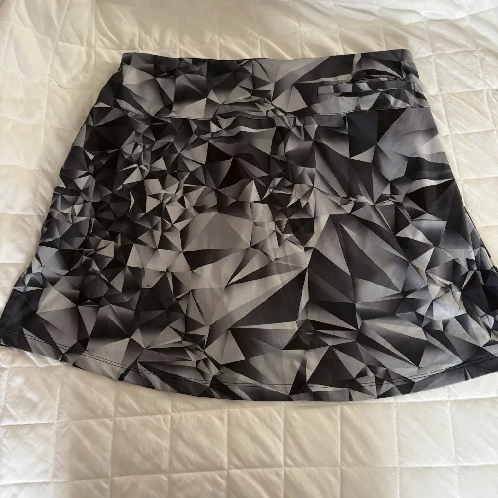Nike Golf Womens Size XL Dri-FIT UV Victory Print Skirt Skirt Black Tennis - Image 8
